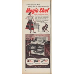 1952 Magic Chef Ad "Outlaw your old stove"