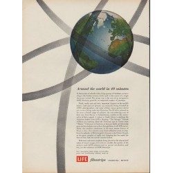 1952 LIFE Filmstrips Ad "Around the world in 40 minutes"