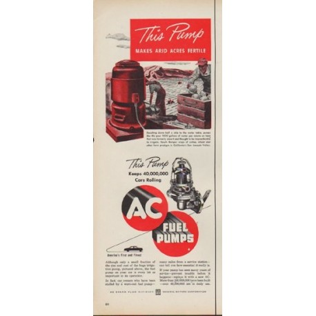 1952 AC Fuel Pumps Ad "This Pump"