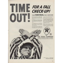 1952 Texaco Ad "Time Out"