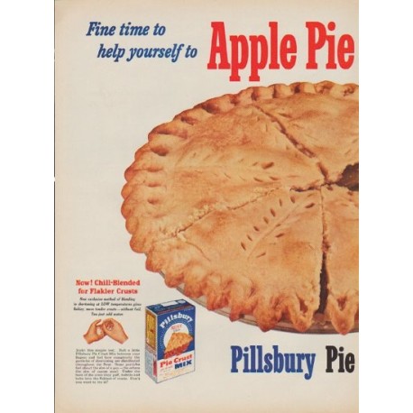 1952 Pillsbury Ad "Apple Pie"