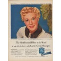 1952 Lustre-Creme Ad "The Most Beautiful Hair in the World"