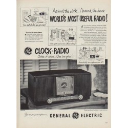 1952 General Electric Ad "World's Most Useful Radio!"