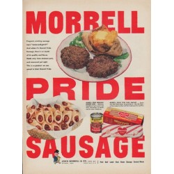 1952 Morrell Ad "Morrell Pride Sausage"