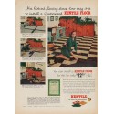 1952 Kentile Floor Ad "Mrs. Richard Lansing"