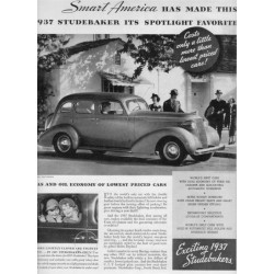 1937 Studebaker Ad "Smart America"