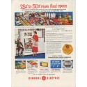 1951 General Electric Ad "more food space"