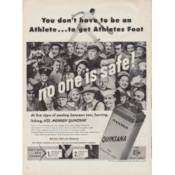 1951 Quinsana Ad "You don't have to be an Athlete"