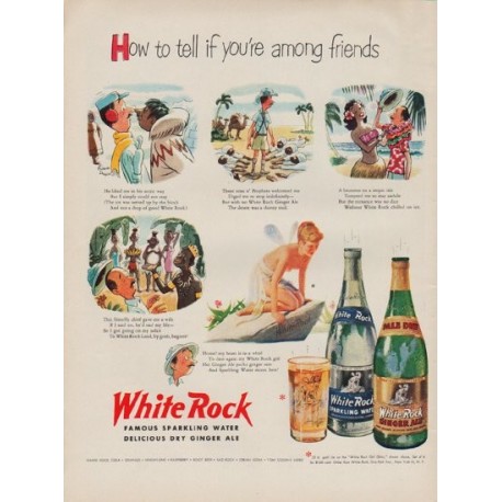 1951 White Rock Ad "among friends"