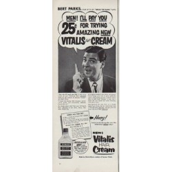 1951 Vitalis Ad "Bert Parks"