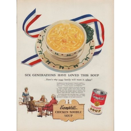 1951 Campbell's Soup Ad "Six Generations"