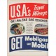 1951 Mobilgas Ad "Travel Mileage Favorite"