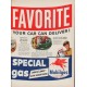 1951 Mobilgas Ad "Travel Mileage Favorite"