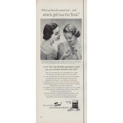 1951 Toni Home Permanent Ad "which girl has the Toni?"