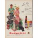 1951 Budweiser Ad "Live life"