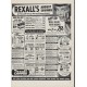 1951 Rexall Drug Store Ad "August Savings"