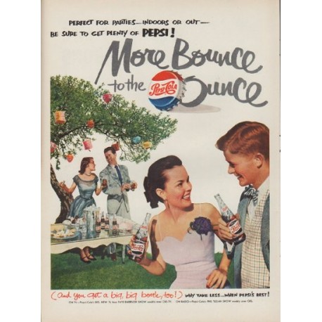 1951 Pepsi-Cola Ad "More Bounce"