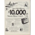 1953 Chix Diapers Ad "Nursery Rhyme Contest"