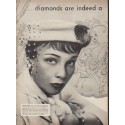 1953 Ballantine Ale Ad "Girl's best friend"