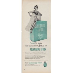 1953 Aquamarine Lotion Ad "For you!"