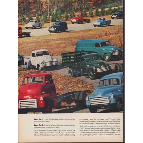 1953 GMC Trucks Ad "Revolution on Wheels"