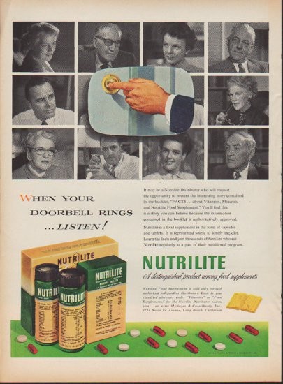 1954 Meds Tampons Vintage Ad Five days