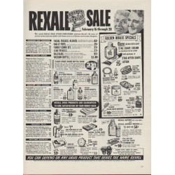 1953 Rexall Drug Store Ad "Golden Jubilee"