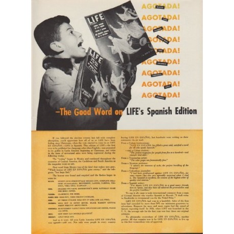 1953 LIFE Magazine Ad "The Good Word"