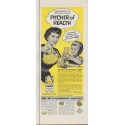 1953 Lemon Products Advisory Board Ad "Pitcher of Health"