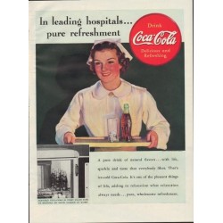 1938 Coca-Cola Ad "In Leading Hospitals"
