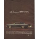 1964 Chrysler Ad "The Incomparable Imperial"