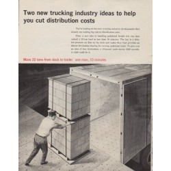 1963 Clark Equipment Ad "cut distribution costs"