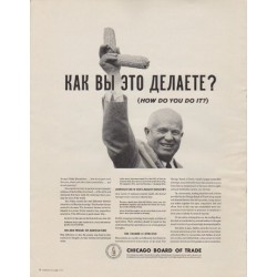 1963 Chicago Board of Trade Ad "How Do You Do It?"