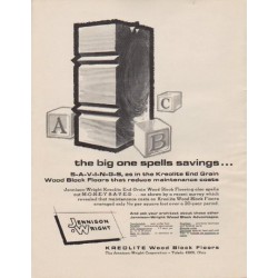 1963 Kreolite Ad "the big one spells savings ..."