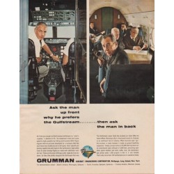 1963 Grumman Aircraft Ad "Ask the man"