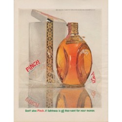 1963 Pinch Whisky Ad "Don't give Pinch"