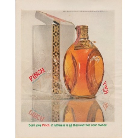 1963 Pinch Whisky Ad "Don't give Pinch"