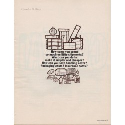 1963 Railway Express Agency Ad "How come you spend so much"