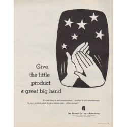 1963 Leo Burnett Company Ad "a great big hand"