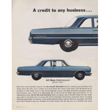 1963 Chevrolet Ad "Model year 1964"