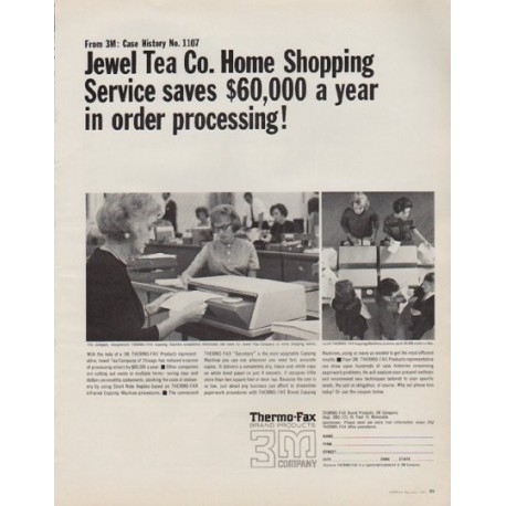 1963 3M Company Ad "Jewel Tea Co."
