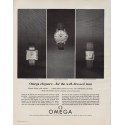 1963 Omega Watches Ad "Omega elegance"