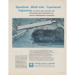 1963 Arthur G. McKee & Company Ad "Specialized ... World-wide"