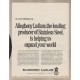 1963 Allegheny Ludlum Ad "the leading producer of Stainless Steel"