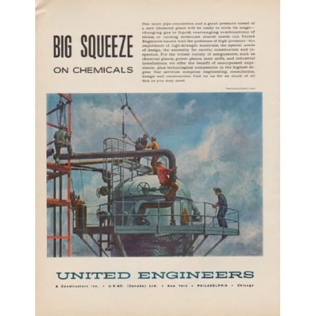 1963 United Engineers Ad "Big Squeeze"