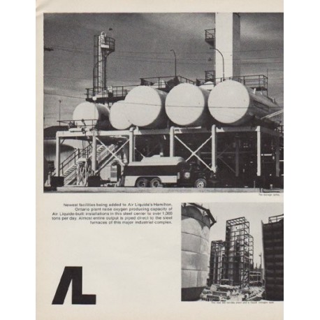 1963 Air Liquide Ad "Oxygen"