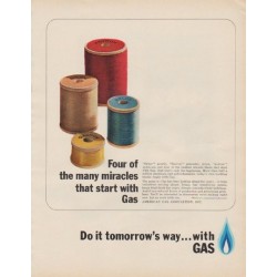 1963 American Gas Association Ad "Four of the many miracles"