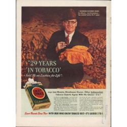 1938 Lucky Strike Cigarettes Ad "Lee Moore"