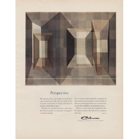 1963 Celanese Ad "Perspective"