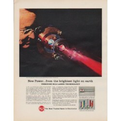 1963 RCA Electronics Ad "New Power"